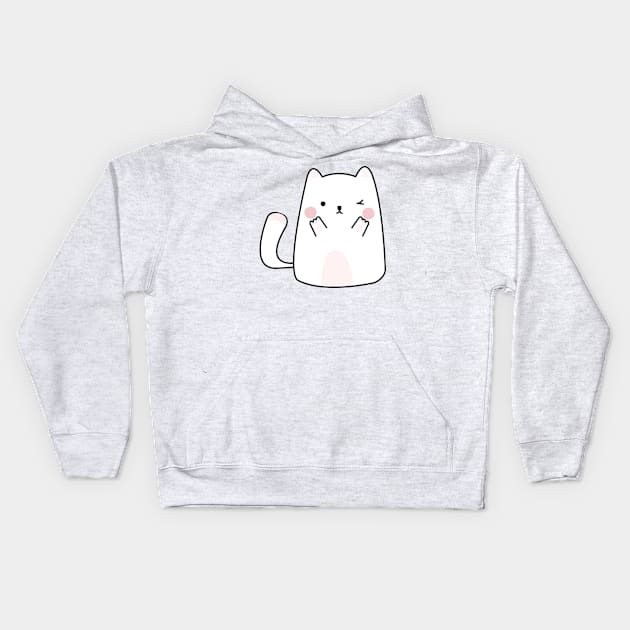 CAT KAWAII CUTE Kids Hoodie by Pokoyo.mans@gmail.com